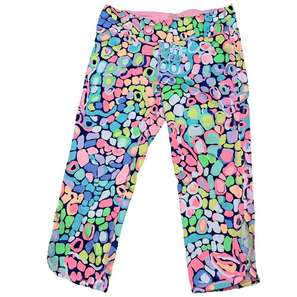 Lilly Pulitzer Pants Large Luxletic Gumbo Limbo High Rise Crop Leggings
